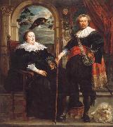 Jacob Jordaens Portrait of Govaert van Surpele and his wife France oil painting reproduction